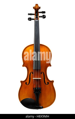 Violine, die isoliert auf weißem Hintergrund Stockfoto