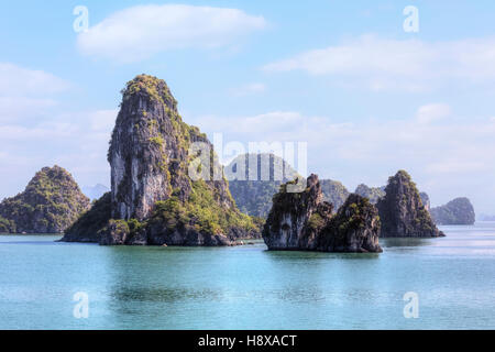 Halong Bucht, Vietnam, Indochina, Asien Stockfoto