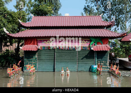 Wasser-Puppenspiel in Hanoi, Vietnam, Asien Stockfoto