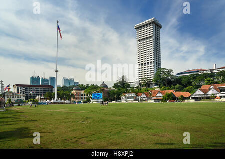 Merdeka Square, Independence Square oder Dataran Merdeka in der Mitte der Stadt. Kuala Lumpur, Malaysia Stockfoto