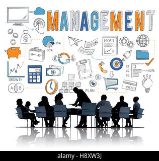 Management Manager Controlling Leadership-Konzept Stockfoto