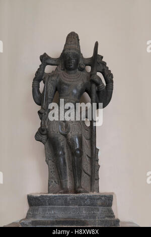 Shiva als tripurantaka, thanjavur maratha Palace Museum, tanjore, Tamil Nadu, Indien Stockfoto