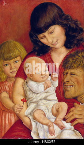 OTTO DIX - die Künstlerfamilie - 1927 Stockfoto