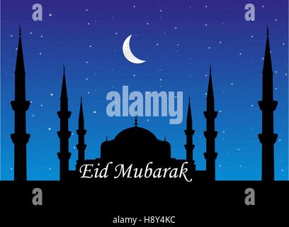 Eid Mubarak Hintergrund Stock Vektor