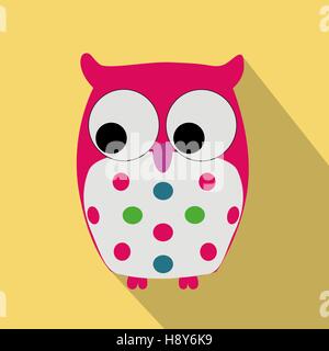 Niedliche Wohnung Eule Stock Vektor