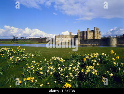 Leeds Castle im Frühjahr. Kent. England. UK Stockfoto