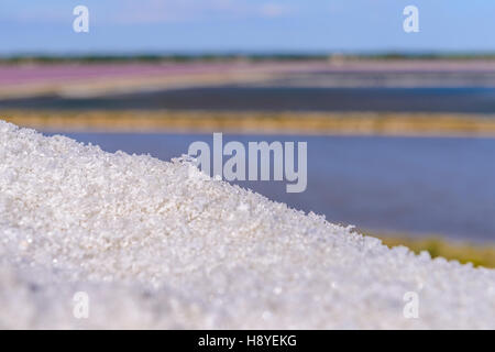 Sel des Salins du Midi Aigues-Mortes, Camargue - Frankreich 30 Stockfoto