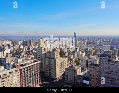 Uruguay, Montevideo, Stadtbild betrachtet von der City Hall (Intendencia de Montevideo). Stockfoto