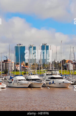 Uruguay, Montevideo, kleinen Hafen in Buceo Nachbarschaft. Stockfoto