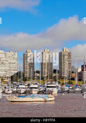 Uruguay, Montevideo, kleinen Hafen in Buceo Nachbarschaft. Stockfoto