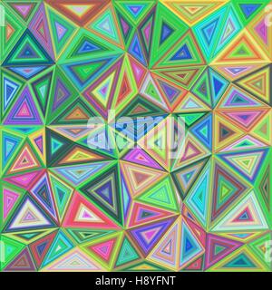 Bunte konzentrischen Dreieck Mosaik Hintergrund Stock Vektor