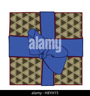 Geschenkbox mit Bögen und Bänder. EPS10 Vektor-illustration Stock Vektor