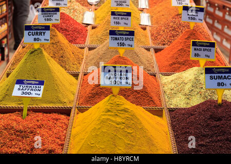 Gewürzmarkt, Istanbul, Türkei Stockfoto