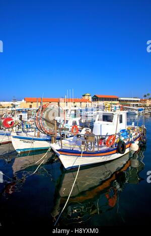 Hafen von Paphos, Paphos, Zypern, östlichen Mittelmeer Stockfoto