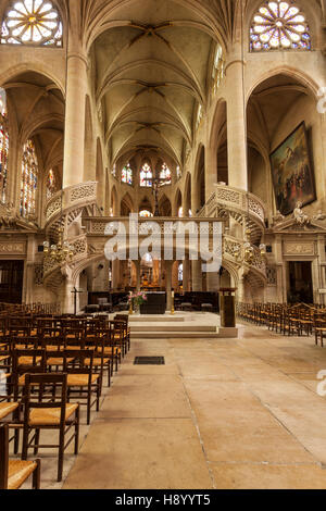 Das Innere des Saint-Etienne-du-Mont in Paris, Frankreich. Stockfoto