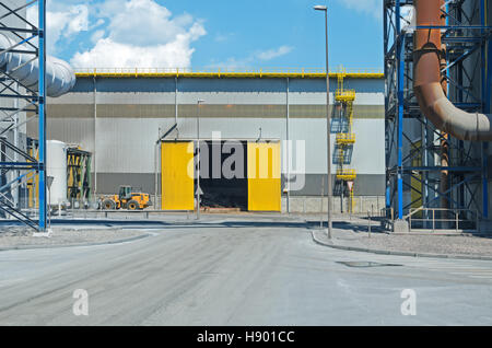 Workshop für die Verarbeitung von Schrott im Lichtbogen-Unternehmens Stockfoto