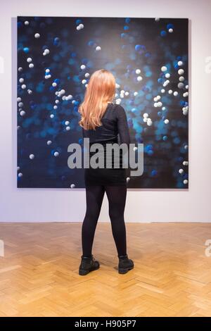 Edinburgh, Schottland. 17. November 2016. Edinburghs Stadtzentrum Kunst inszeniert ein Skizze des Universums: Kunst, Wissenschaft und den Einfluss von d ' Arcy Thompson, eine große neue Ausstellung für moderne und zeitgenössische Kunst inspiriert von der bahnbrechenden Edinburgh geborene Biologe d ' Arcy Thompson (1860 Ð 1948).   Eröffnet wird die Ausstellung verfügt über 90 Kunstwerke und Leihgaben aus dem D'Arcy Thompson Zoology Museum an der University of Dundee - Museum im Stadtzentrum Kunst des Rates vom 19. November. Bildnachweis: Richard Dyson/Alamy Live-Nachrichten Stockfoto