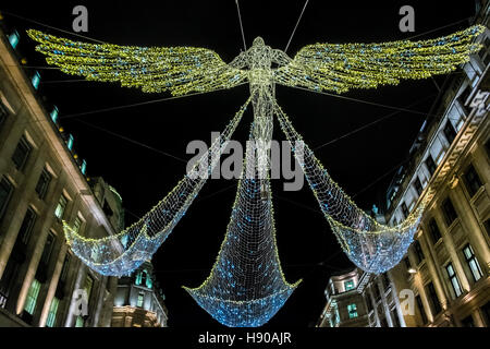 Regent Street, Weihnachtsbeleuchtung 2016, London, UK Stockfoto