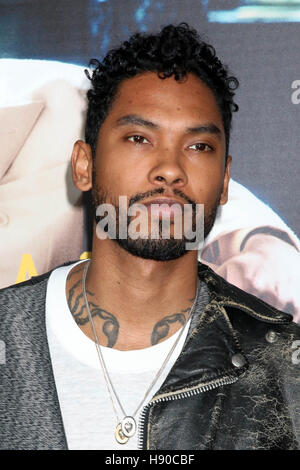 Hollywood, Kalifornien, USA. 9. Januar 2017. Miguel am "Live By Night" premiere am 9. Januar 2017 in TCL Chinese Theatre in Hollywood, Kalifornien. © David Edwards/Medien Punch/Alamy Live-Nachrichten Stockfoto