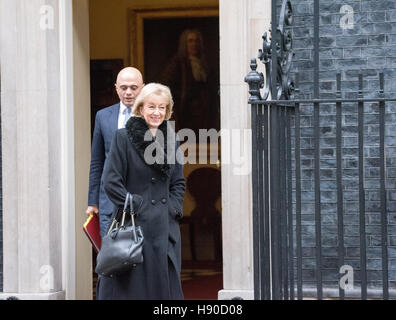 London, UK. 10. Januar 2017. Andrea Leadsom, Umwelt-Sekretär, lassen 10 Downing Street Credit: Ian Davidson/Alamy Live News Stockfoto