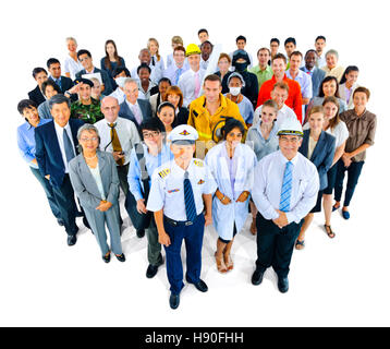 Verschiedene Besetzung Gemeinschaft Partnerschaftskonzept Team Stockfoto