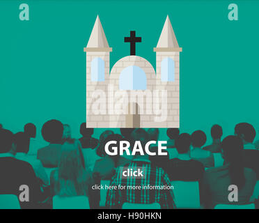 Grace Eleganz glauben Religion Geist Anbetung Konzept Stockfoto