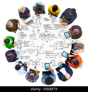 Formel Mathematik Gleichung mathematisches Symbol Geometrie Informationskonzept Stockfoto