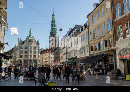 Amagertory Platz, Strøget, Kopenhagen, Dänemark, Skandinavien Stockfoto