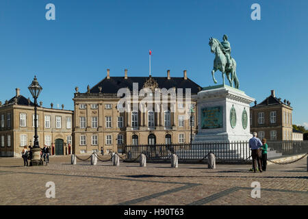 Platz der Amalienstraße Palast oder Amalienborg in Kopenhagen, Dänemark Stockfoto