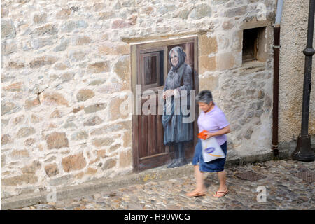 Murales, Nureci, Oristano Bezirk, Sardinien, Italien, Europa Stockfoto