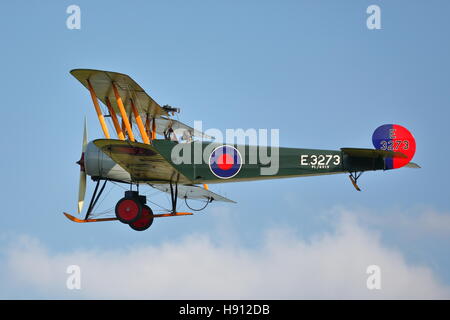 Shuttleworth Collection Avro 504K G-ADEV bei einer Flugschau in Old Warden, UK Stockfoto