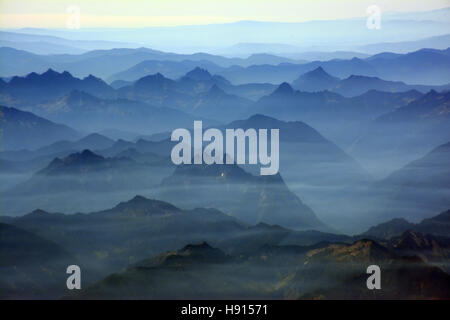 Cascade Mountains - Luftaufnahme, Washington, USA Stockfoto