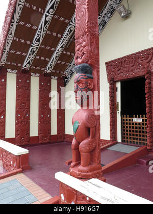 Whakarewarewa Maori Village bei Rotorua, Nordinsel, Neuseeland Stockfoto