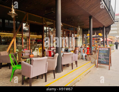 Chile, Santiago, Barrio Bellavista, Blick auf den Patio Bellavista. Stockfoto
