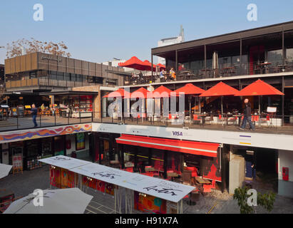 Chile, Santiago, Barrio Bellavista, Blick auf den Patio Bellavista. Stockfoto