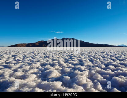 Bolivien, Potosi Department, Daniel Campos Provinz, Blick auf den Salar de Uyuni, der größte Salz Wohnung in der Welt. Stockfoto