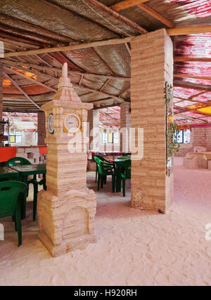 Bolivien Potosi Abteilung Daniel Campos Provinz innere Ansicht des Hotel de Sal Playa Blanca das erste Salz Hotel auf Salar Stockfoto