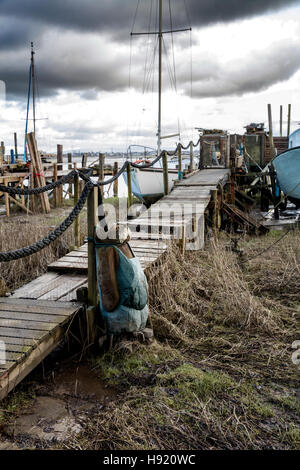 Boote von Skipool creek Stockfoto