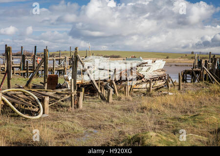 Boote von Skipool creek Stockfoto