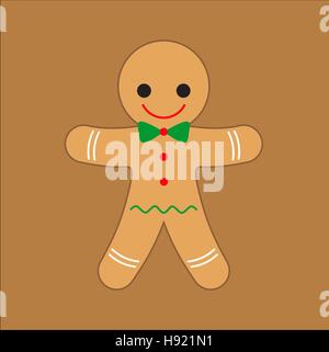 Weihnachten Lebkuchen. Vektor-Illustration. Stock Vektor