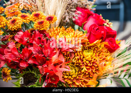 Herbst-Blumenstrauß Stockfoto