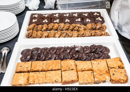 Kuchen, Kekse und Brownies Stockfoto