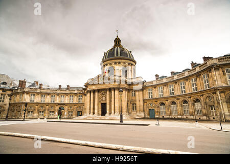 Paris, Institut de France historische Gebäude. Académie des Sciences Stockfoto