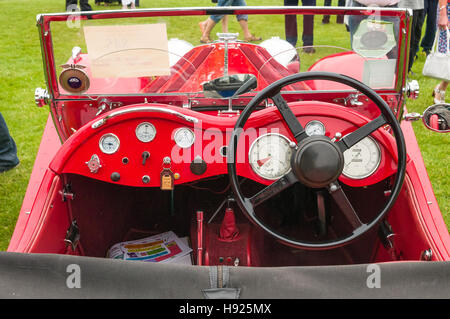 Oldtimer-Show - Jaguar ss 100 Stockfoto