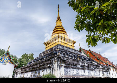 Wat Phra, dass Chang Kham, Nan Provinz, Thailand. Stockfoto