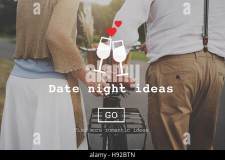 Liebe Zitate Romantik Valentines Website-Konzept Stockfoto