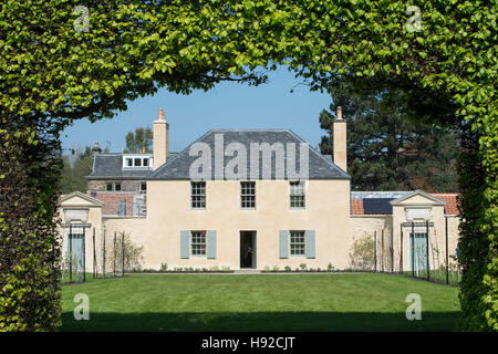 Der neu restaurierten georgianischen Hütte auf dem Gelände des Royal Botanic Gardens, Edinburgh. Stockfoto