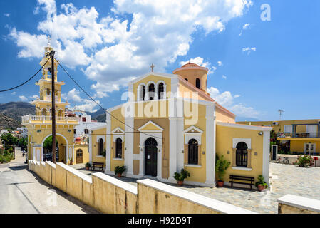 Traditionelle griechische Kirche in Paleochora Stadt auf Kreta Stockfoto