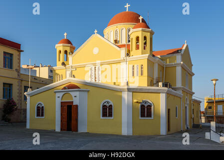 Traditionelle griechische Kirche in Paleochora Stadt auf Kreta Stockfoto