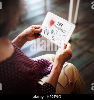 Lebensversicherung Begünstigten Safeguard Schutzkonzept Stockfoto